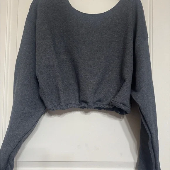 Seattle Seahawks Cropped Sweatshirt vintage reworked one size - Picture 3 of 3